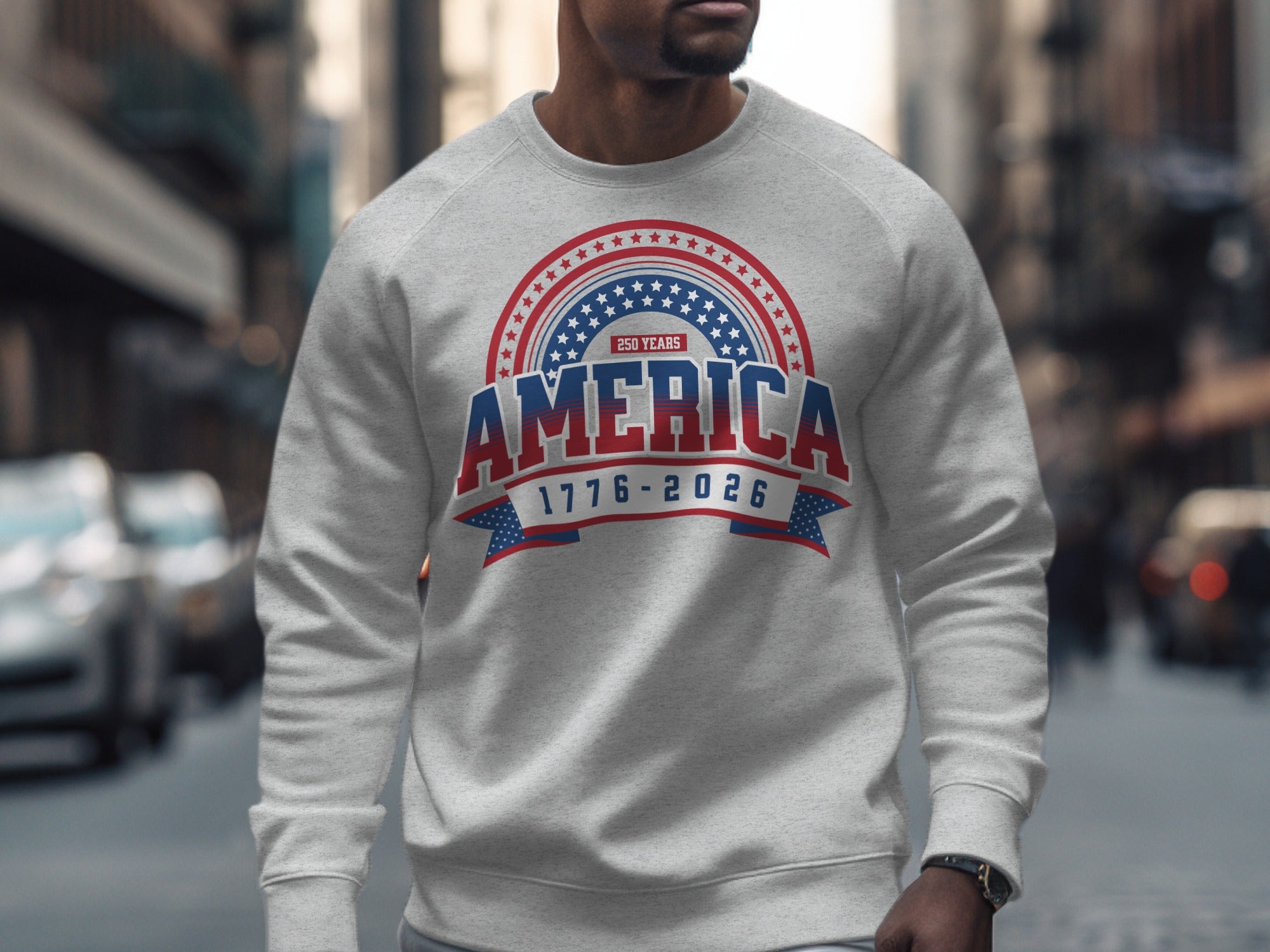 America 250 Years 1776-2026 Patriotic Sweatshirt