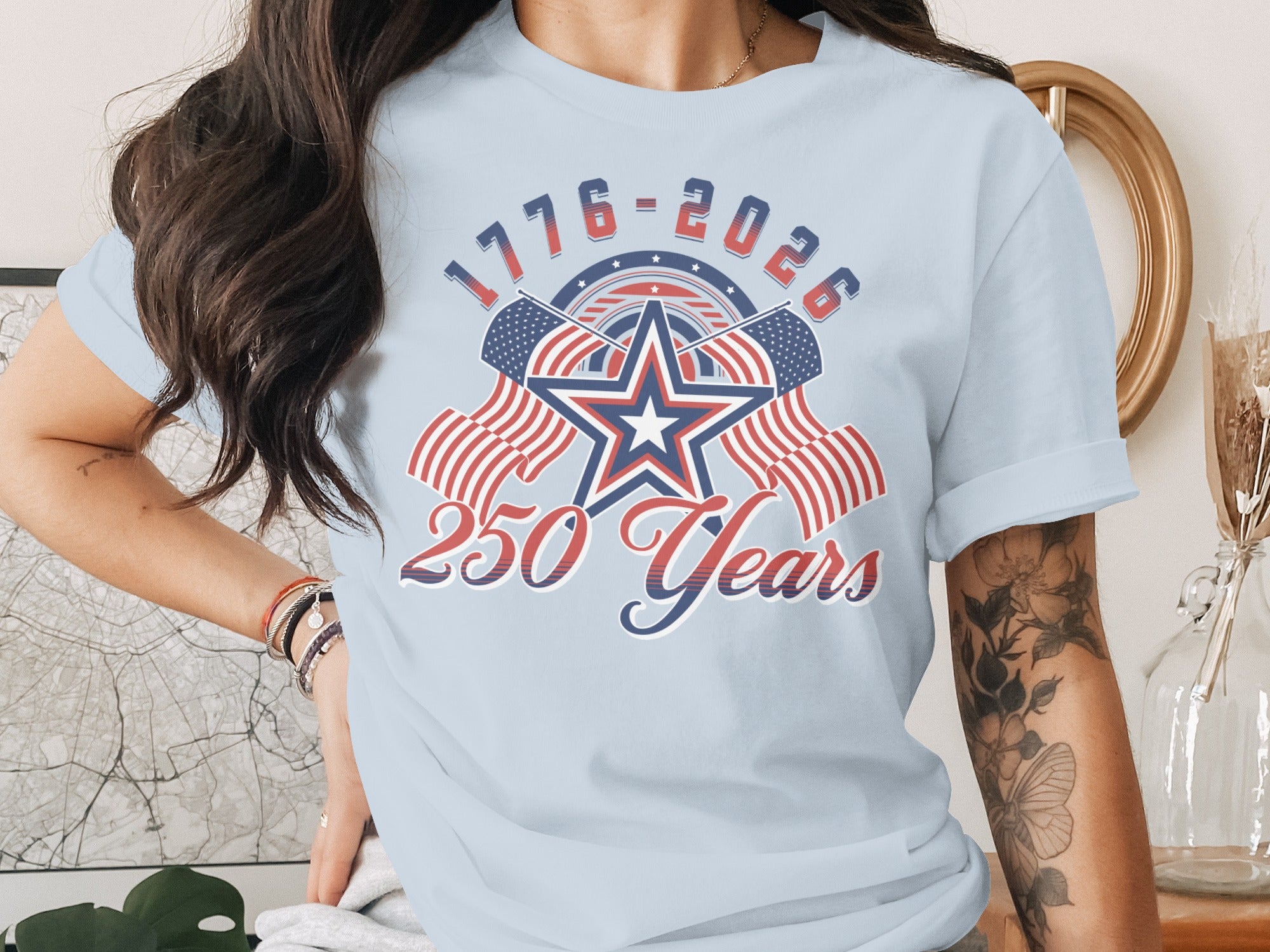 250 Years 1776-2026 Patriotic Celebration Shirt