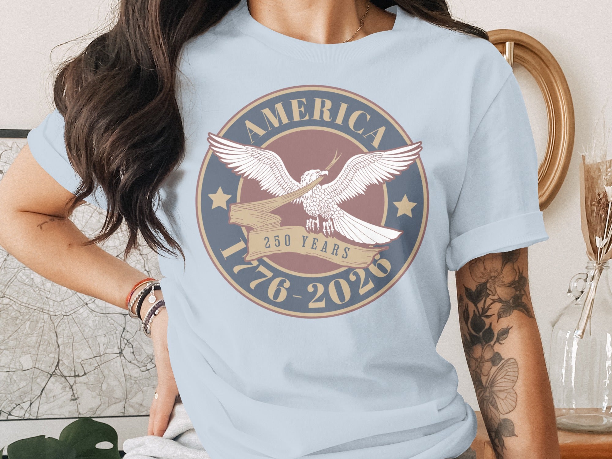 America 250 Years 1776-2026 Eagle Anniversary Shirt