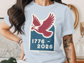 1776-2026 Eagle Graphic Tee Celebrating Independence