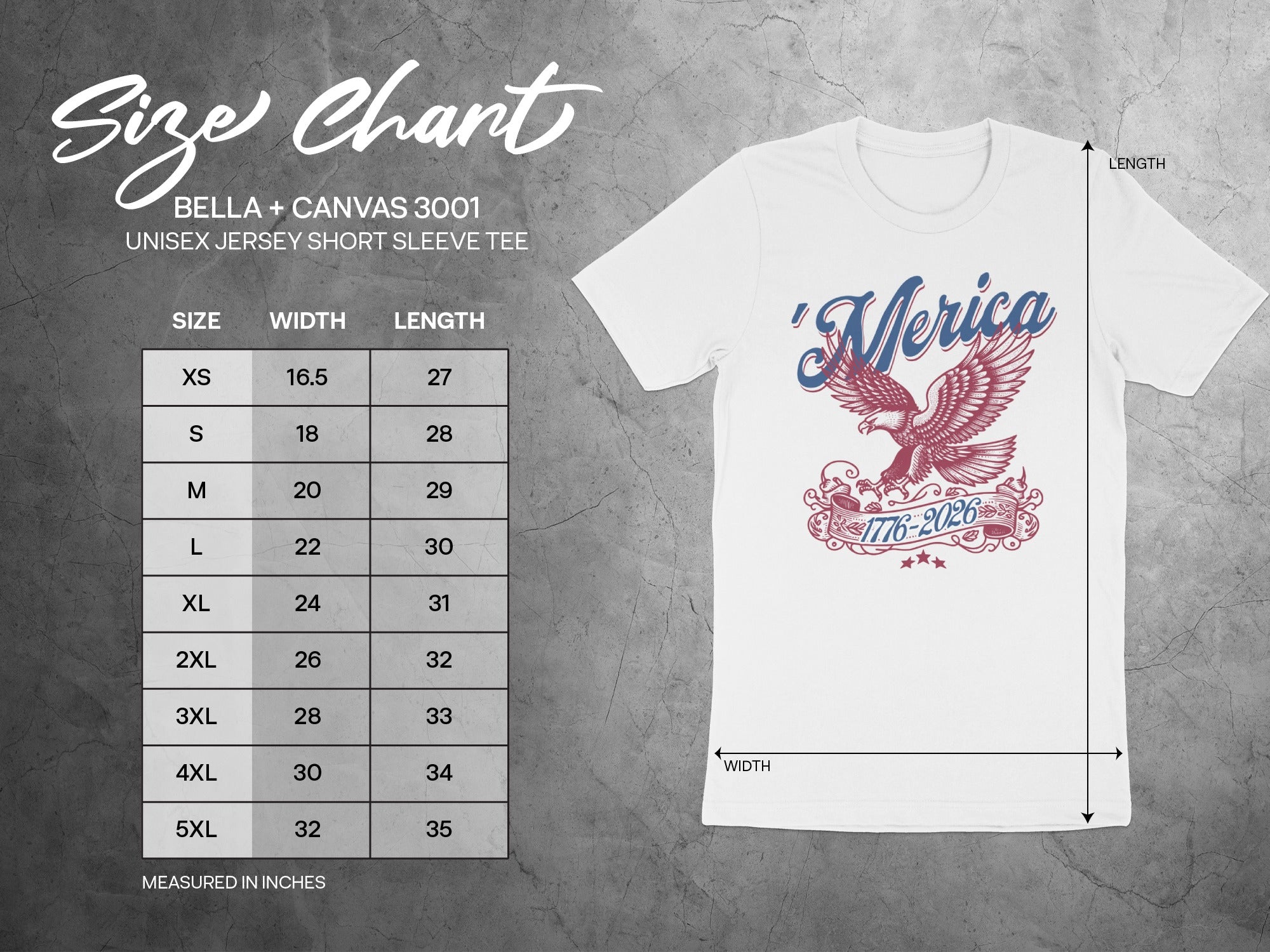 'Merica 1776-2026 Eagle Short Sleeve Tee