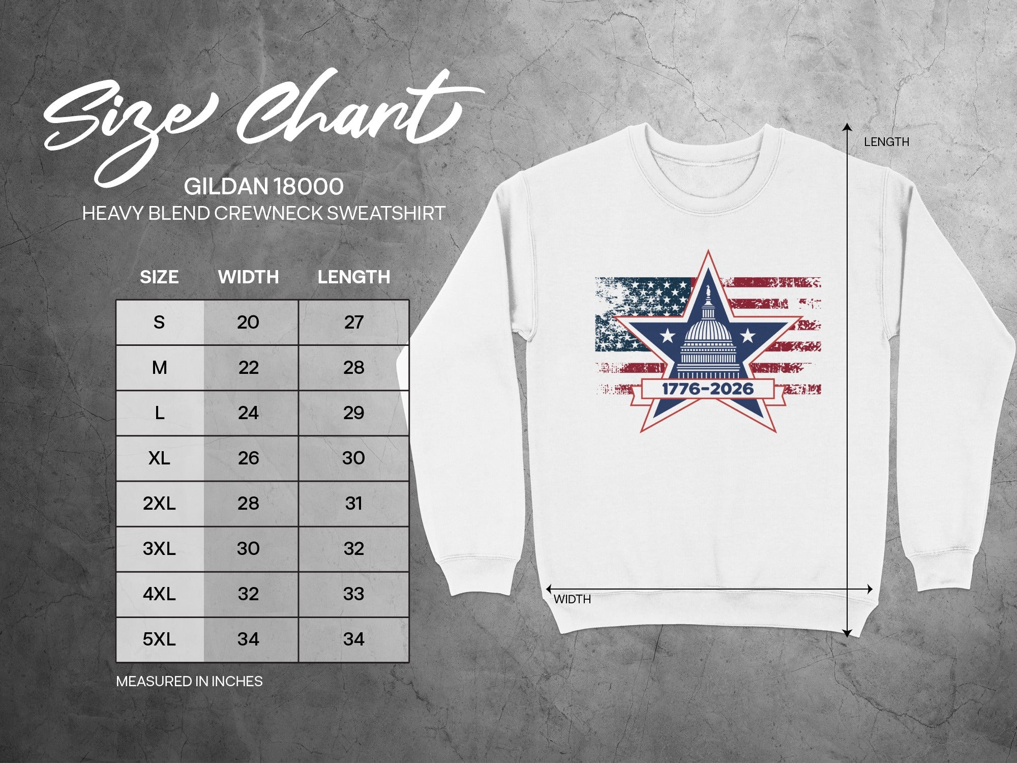 Patriotic Capitol Star 1776-2026 Sweatshirt