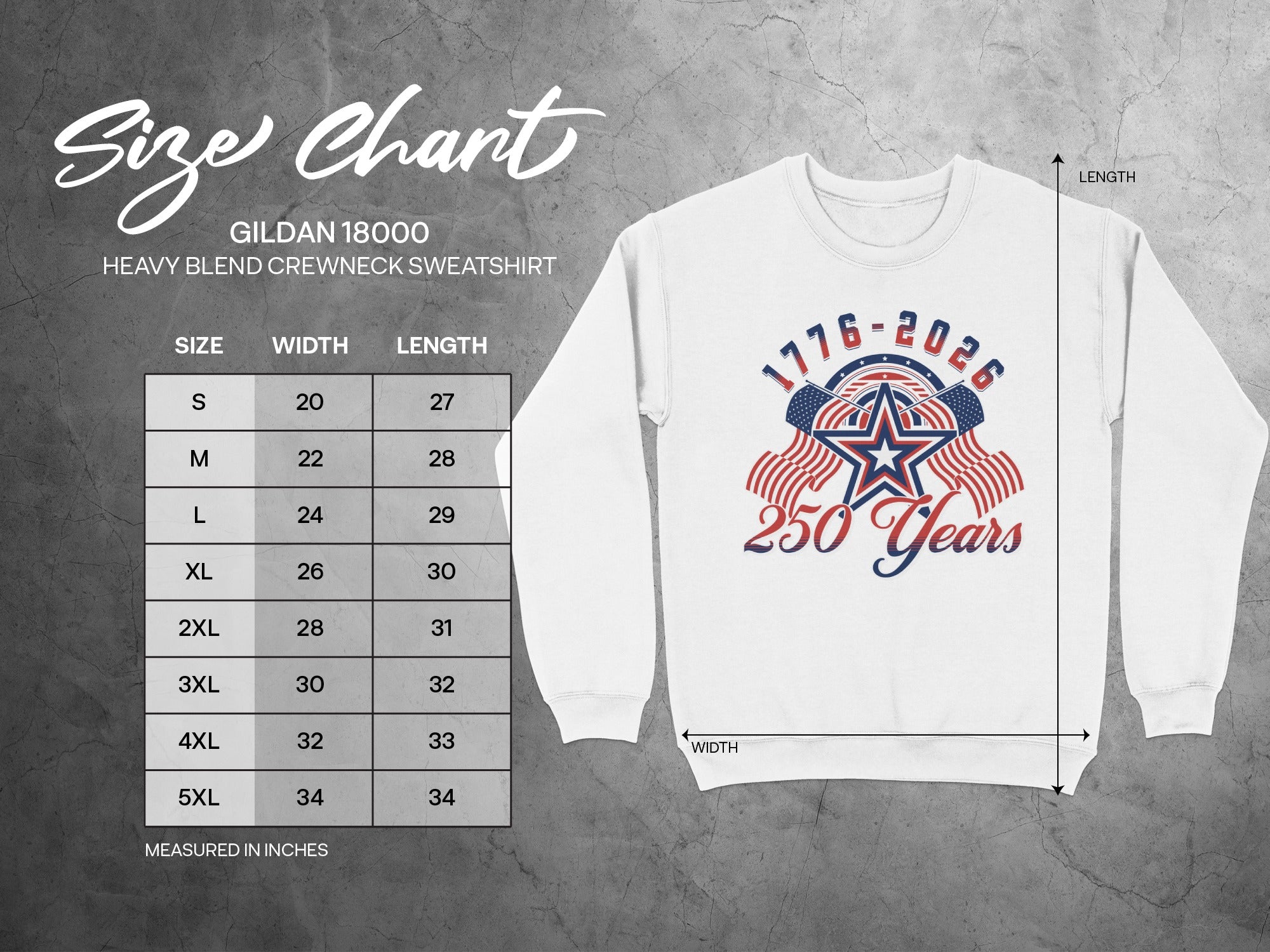 1776-2026 250 Years Anniversary Sweatshirt
