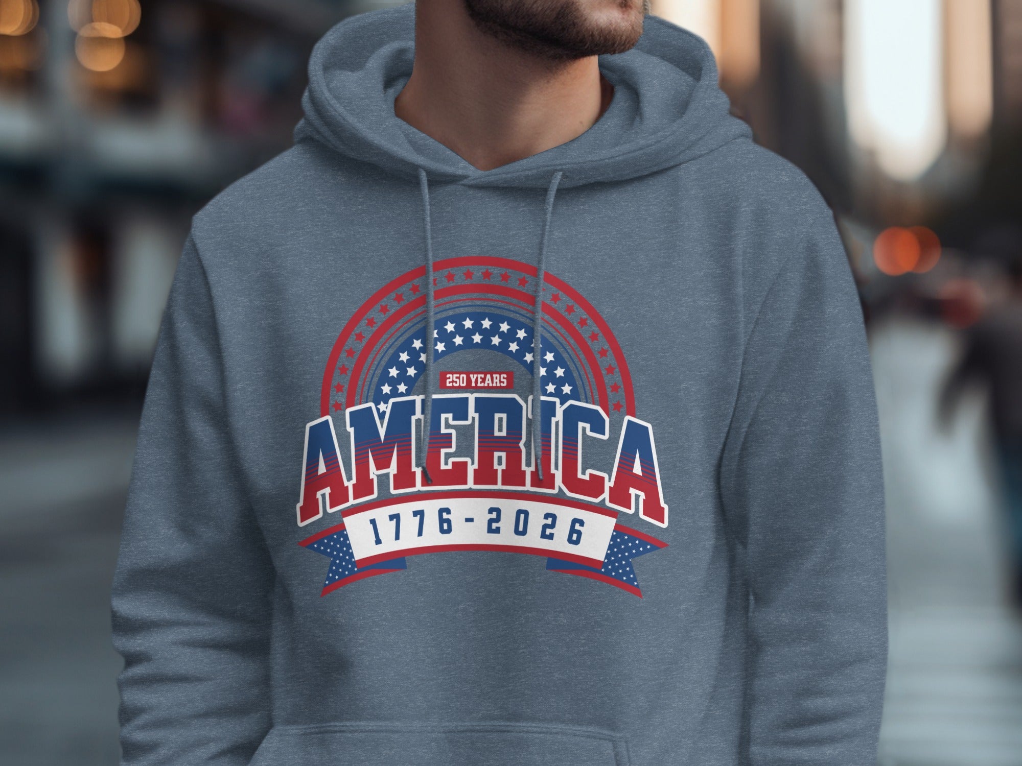 Commemorative 250 Years America 1776-2026 Hoodie