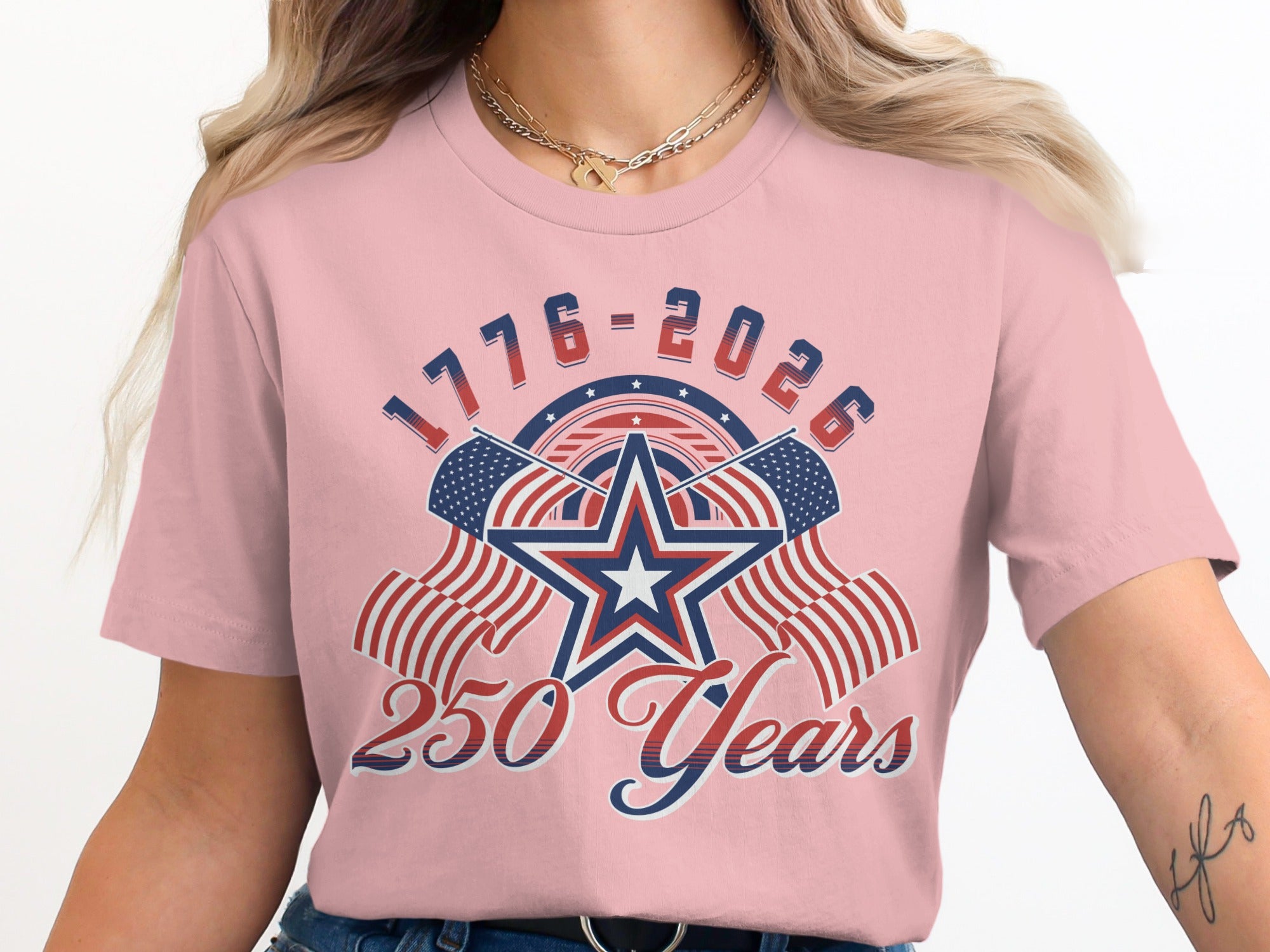 250 Years 1776-2026 Stars and Stripes Celebration Shirt