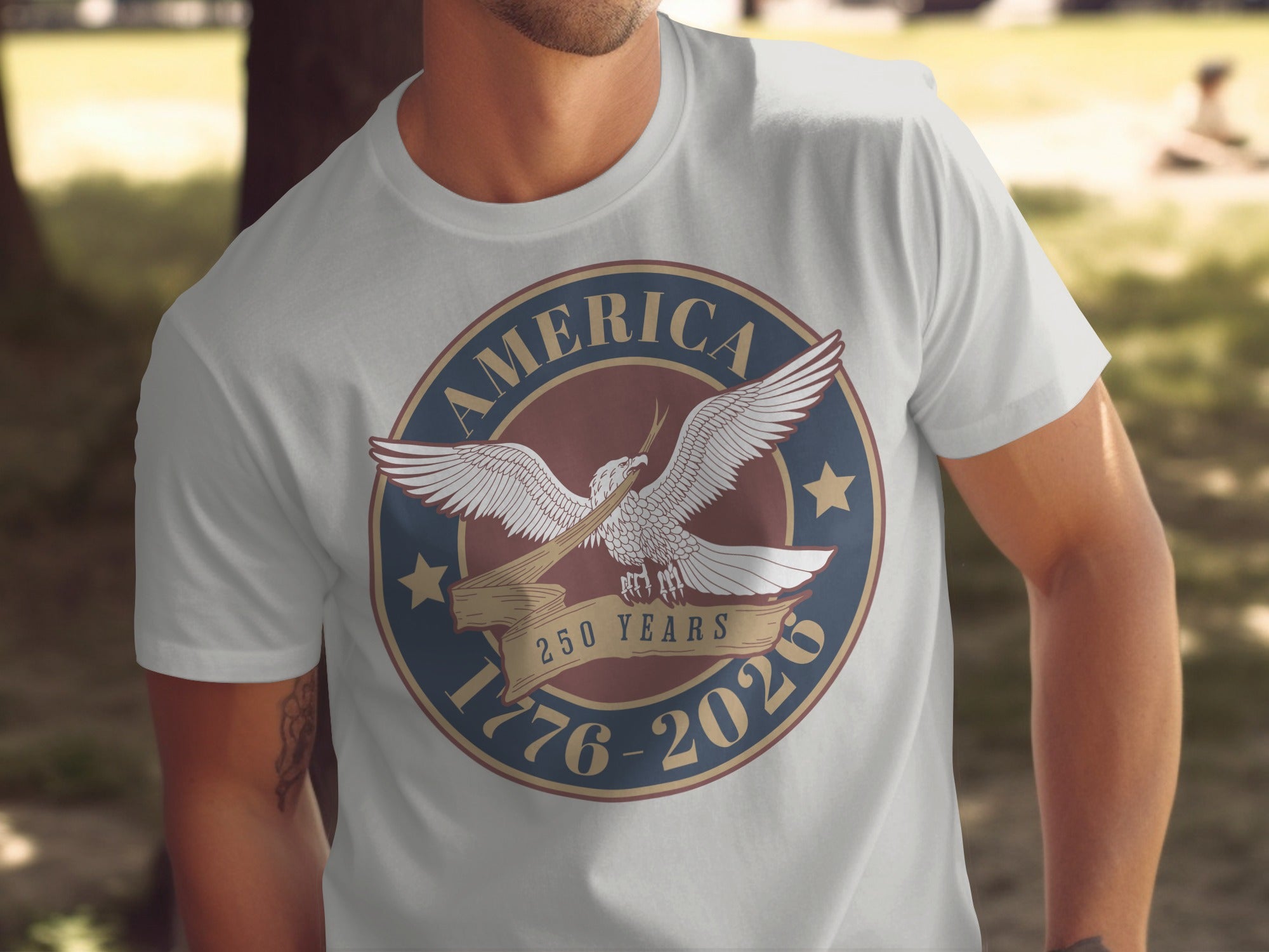 America 250 Years 1776-2026 Patriotic T-Shirt