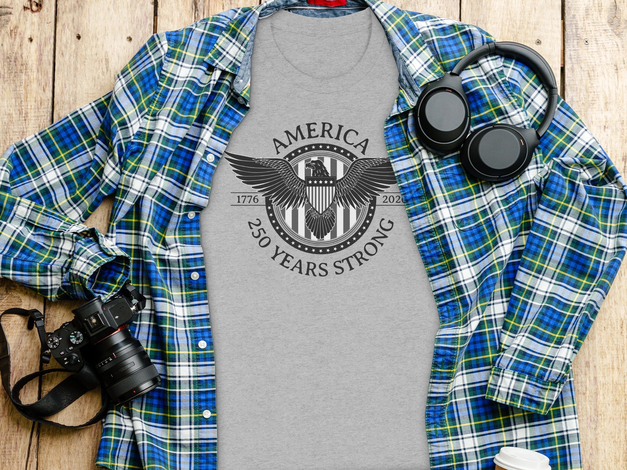 America 250 Years Strong 1776 to 2026 T-shirt