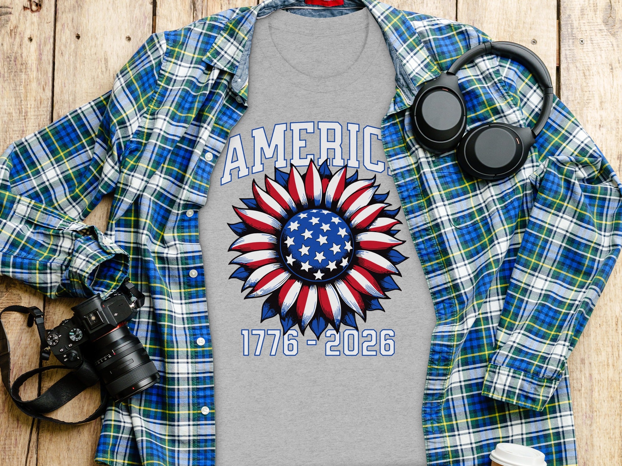 America 1776 - 2026 Graphic Tee for Patriotic Fashion