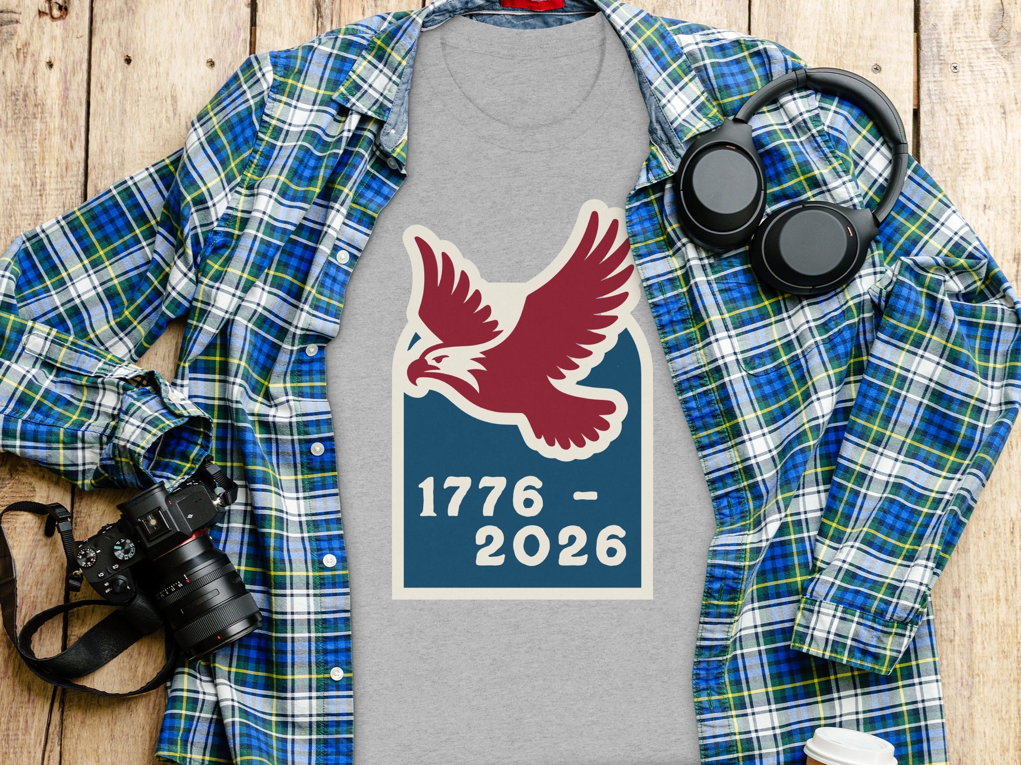 1776 to 2026 Commemorative Eagle Graphic Shirt