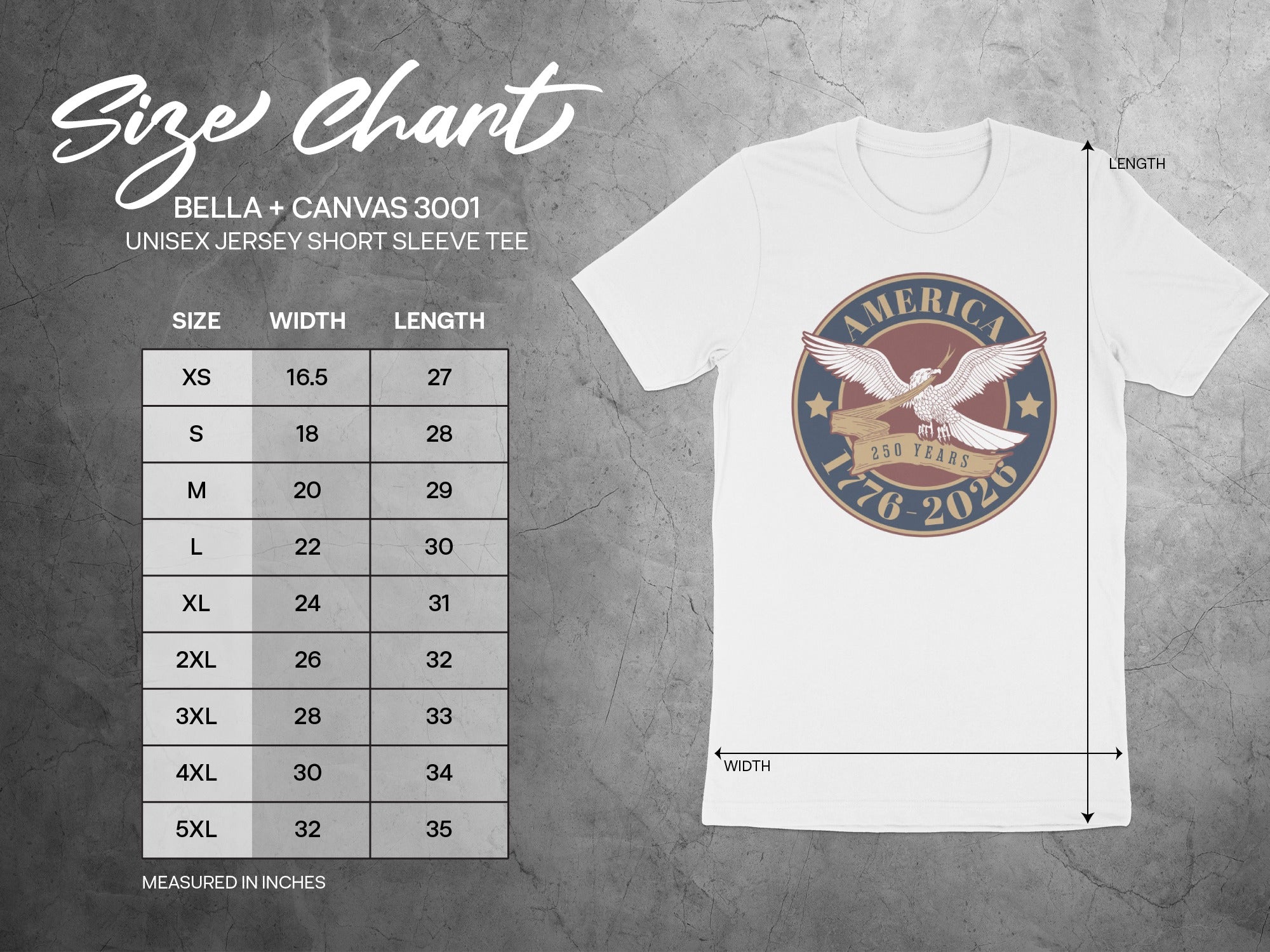 America 250 Years 1776-2026 Unisex Jersey Short Sleeve Tee