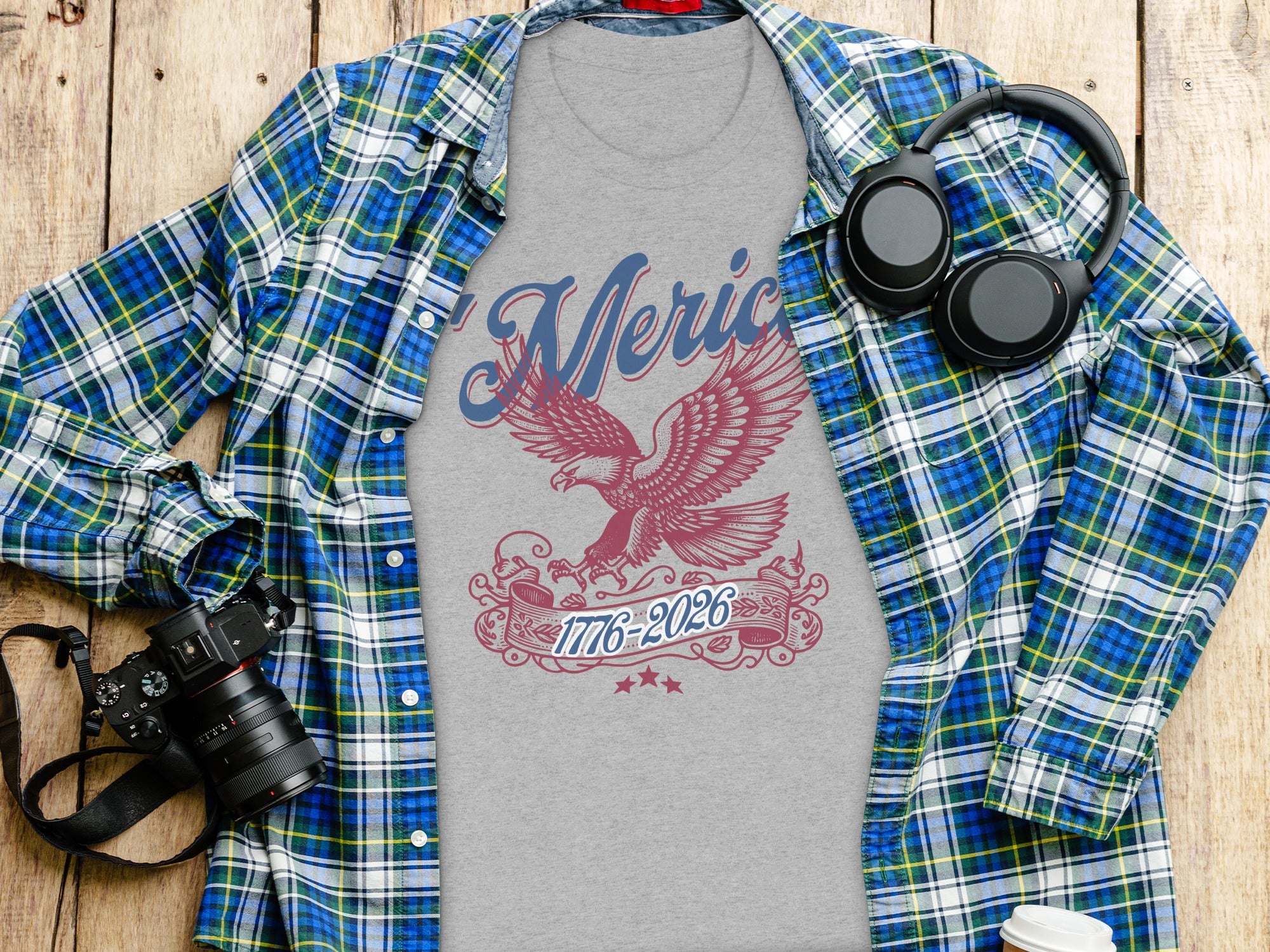 Majestic Eagle 1776-2026 Graphic Tee Shirt Product