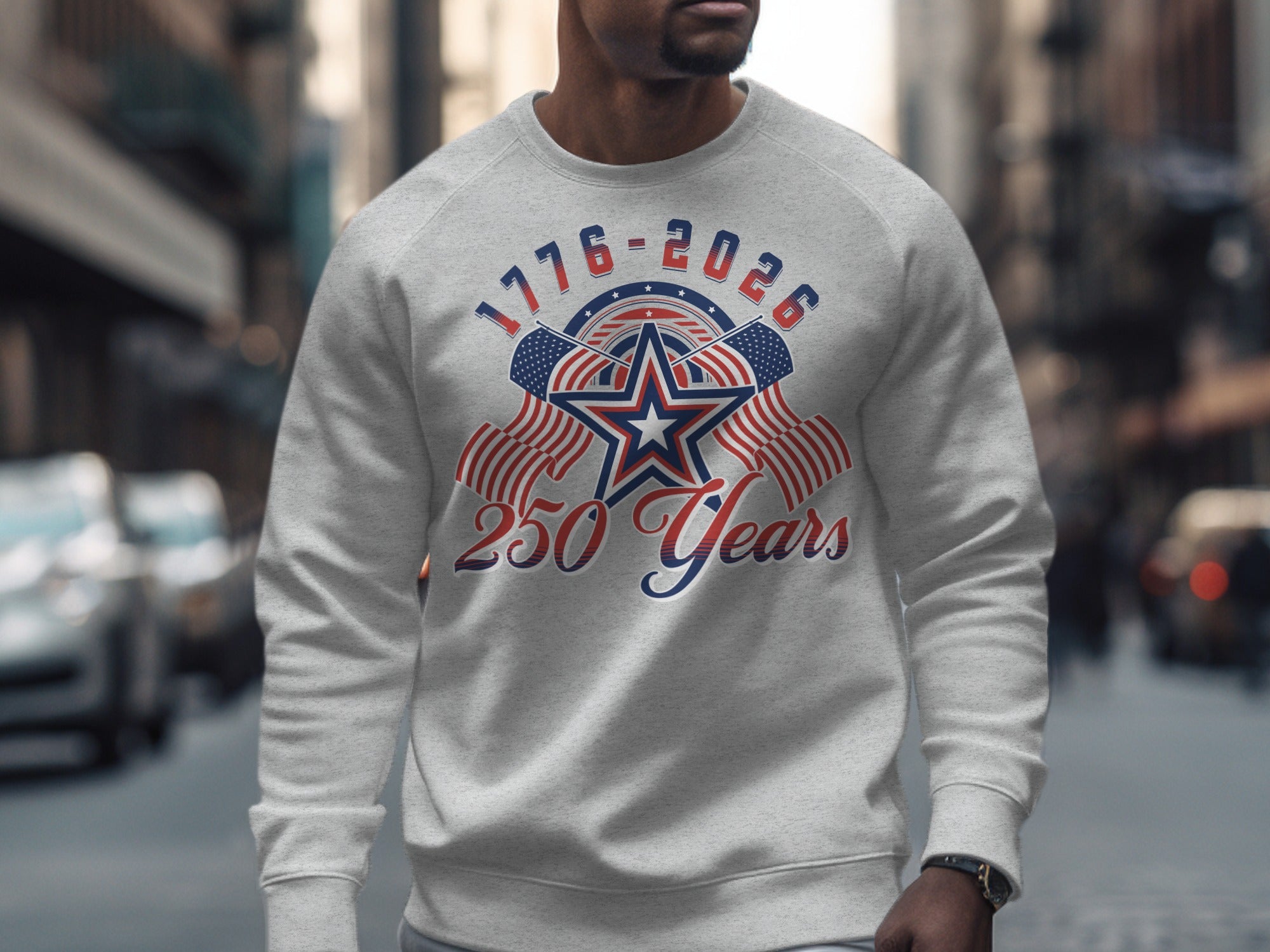 250 Years Anniversary Patriotic Star Sweatshirt