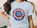 America 1776-2026 Patriotic Sunflower Design T-Shirt