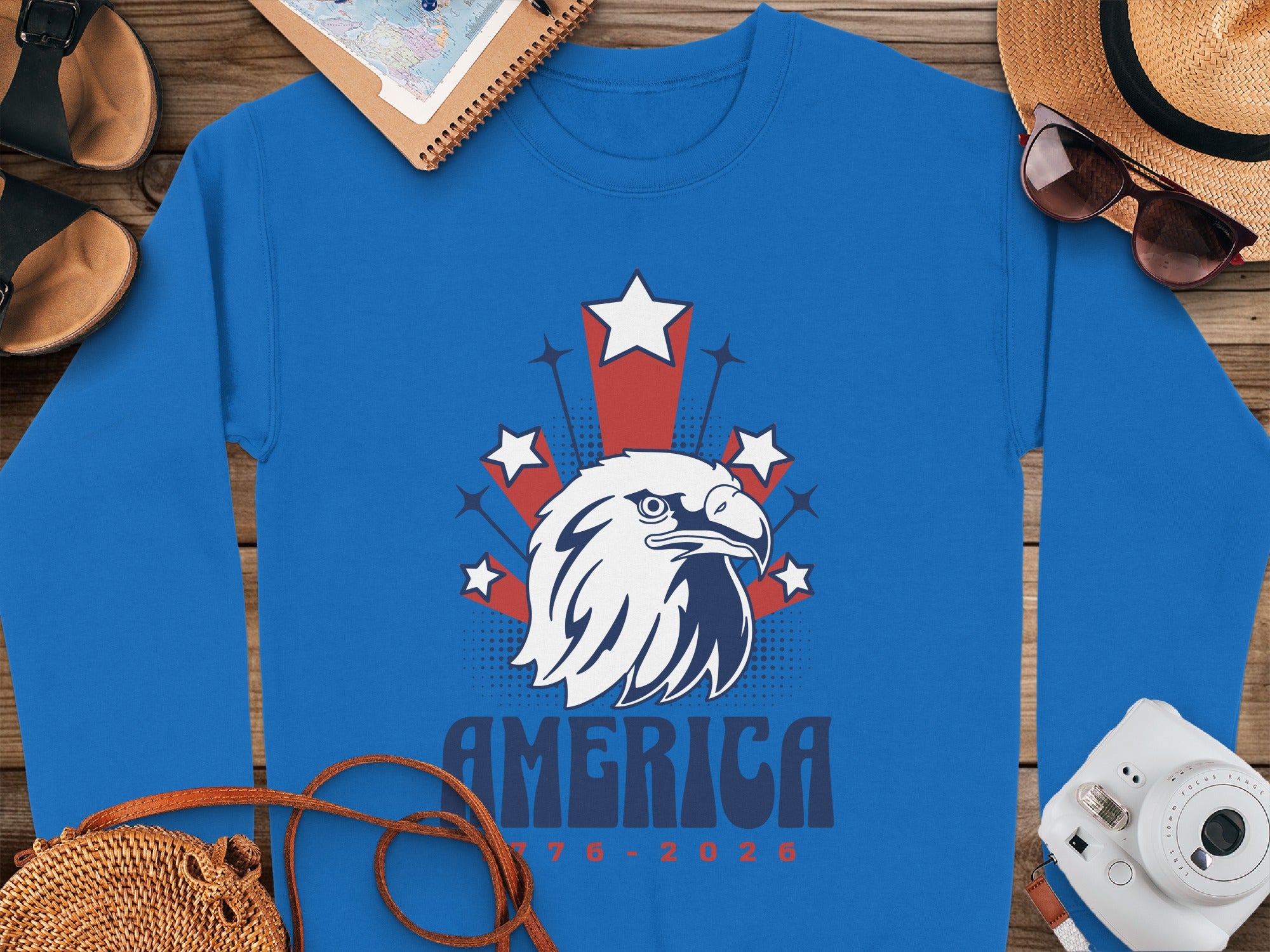 Patriotic Bald Eagle America 1776-2026 Shirt