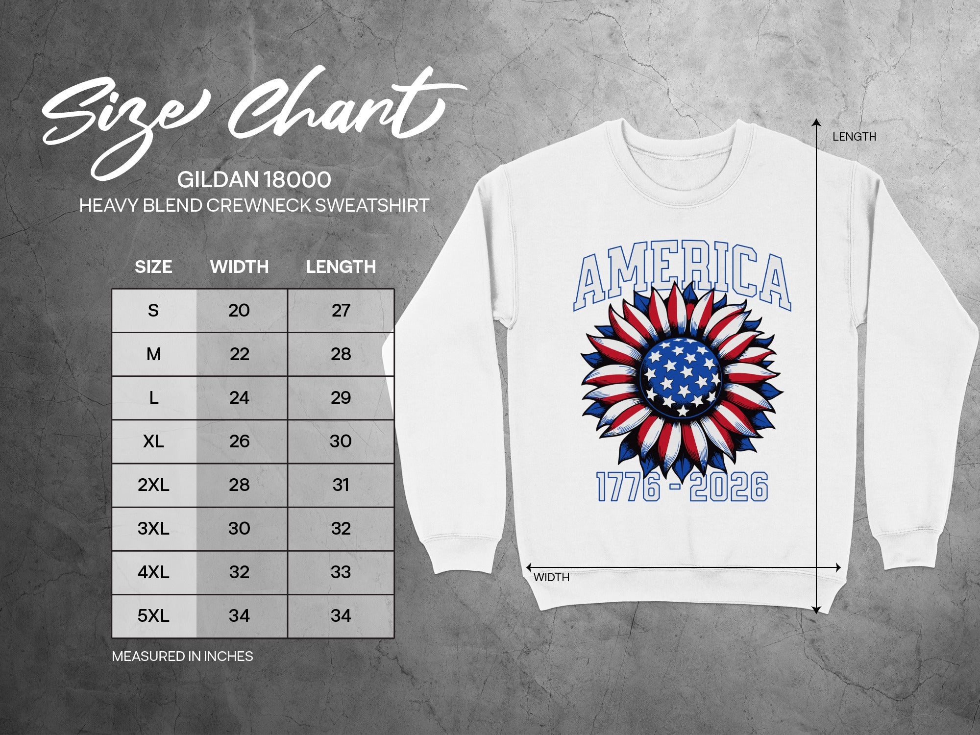 America 1776-2026 Sunflower Design Sweatshirt Product