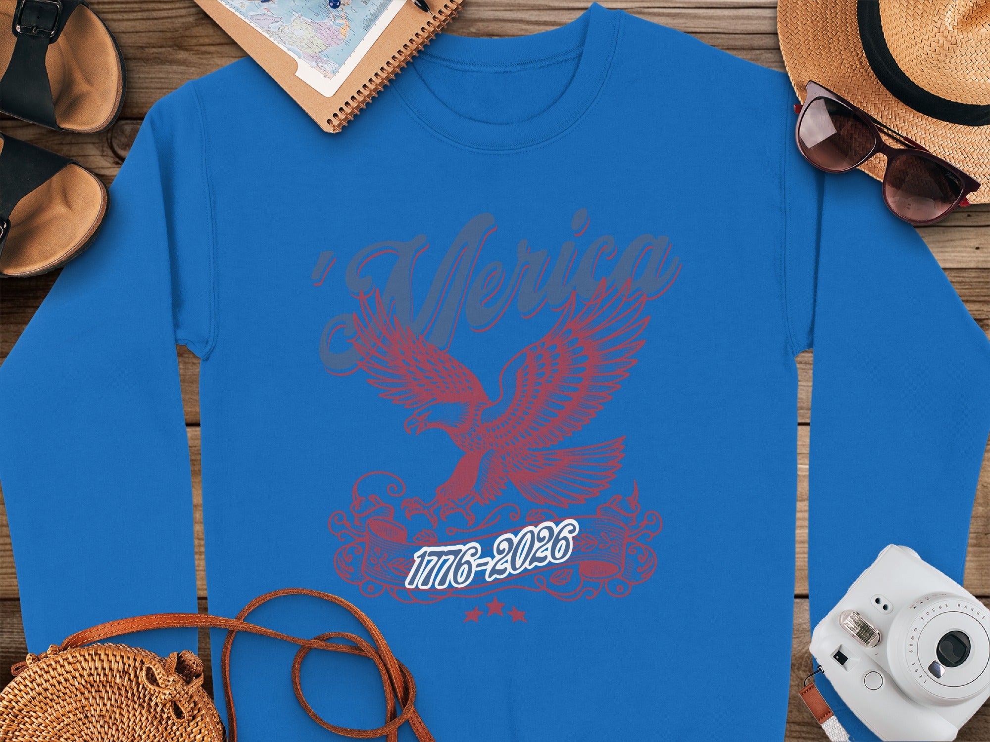 'Merica 1776-2026 Eagle Graphic Hoodie