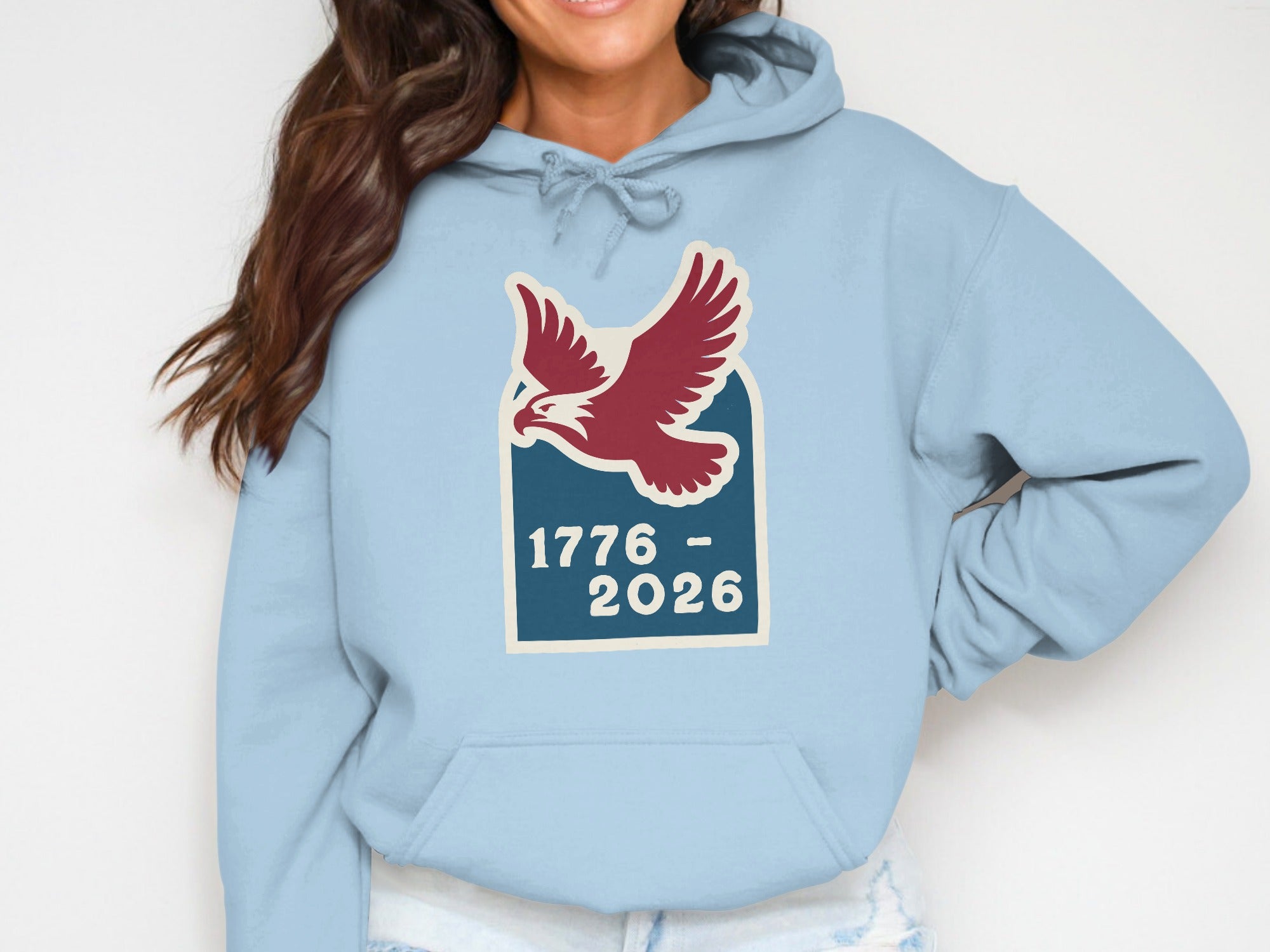 1776-2026 Eagle Hoodie Celebrating 250th Anniversary