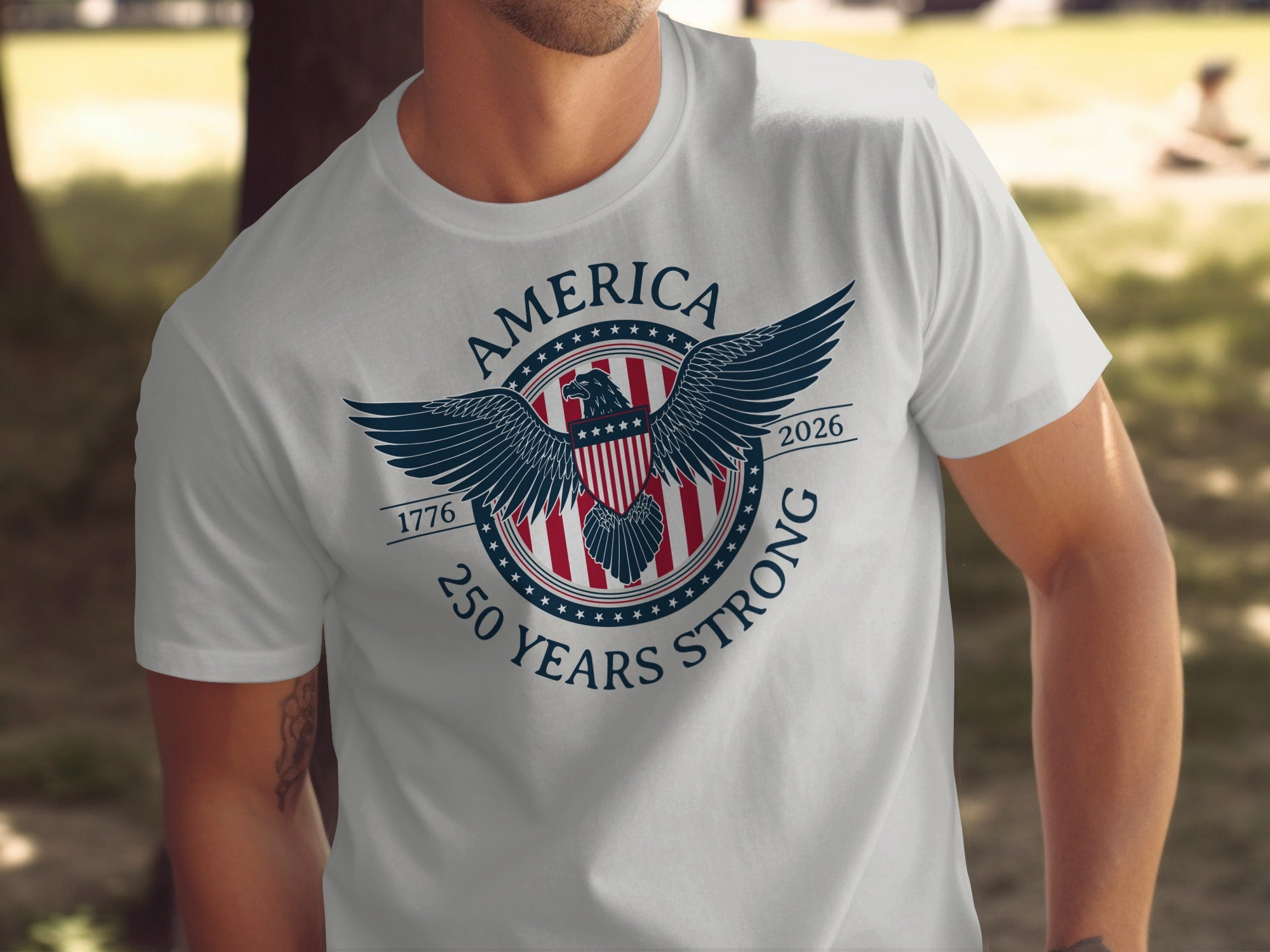 America 250 Years Strong 1776-2026 T-Shirt