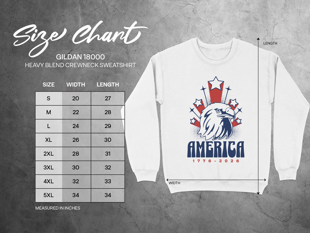 America Eagle Stars 1776-2026 Sweatshirt