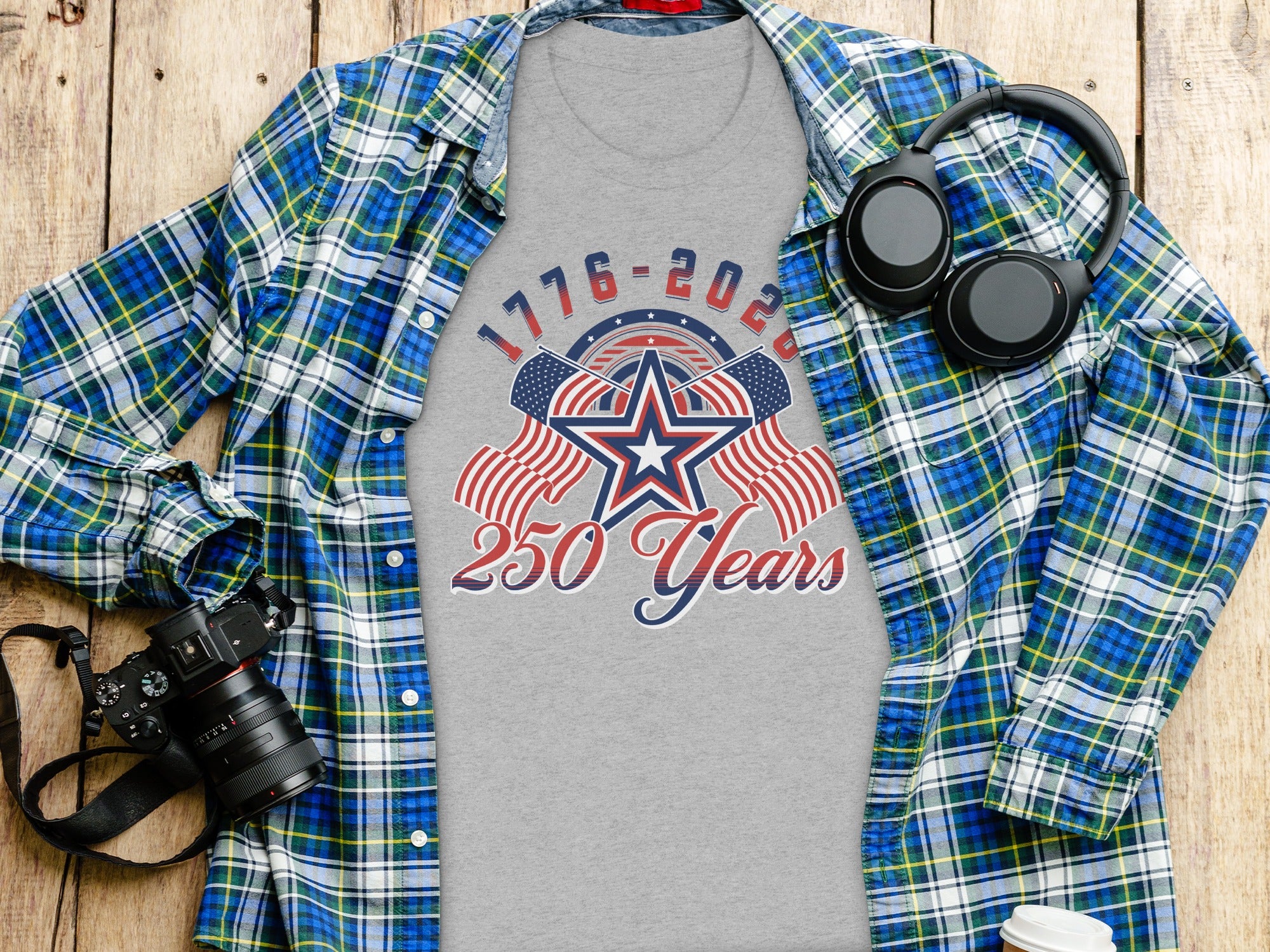 1776-2026 250 Years American Patriotic T-Shirt