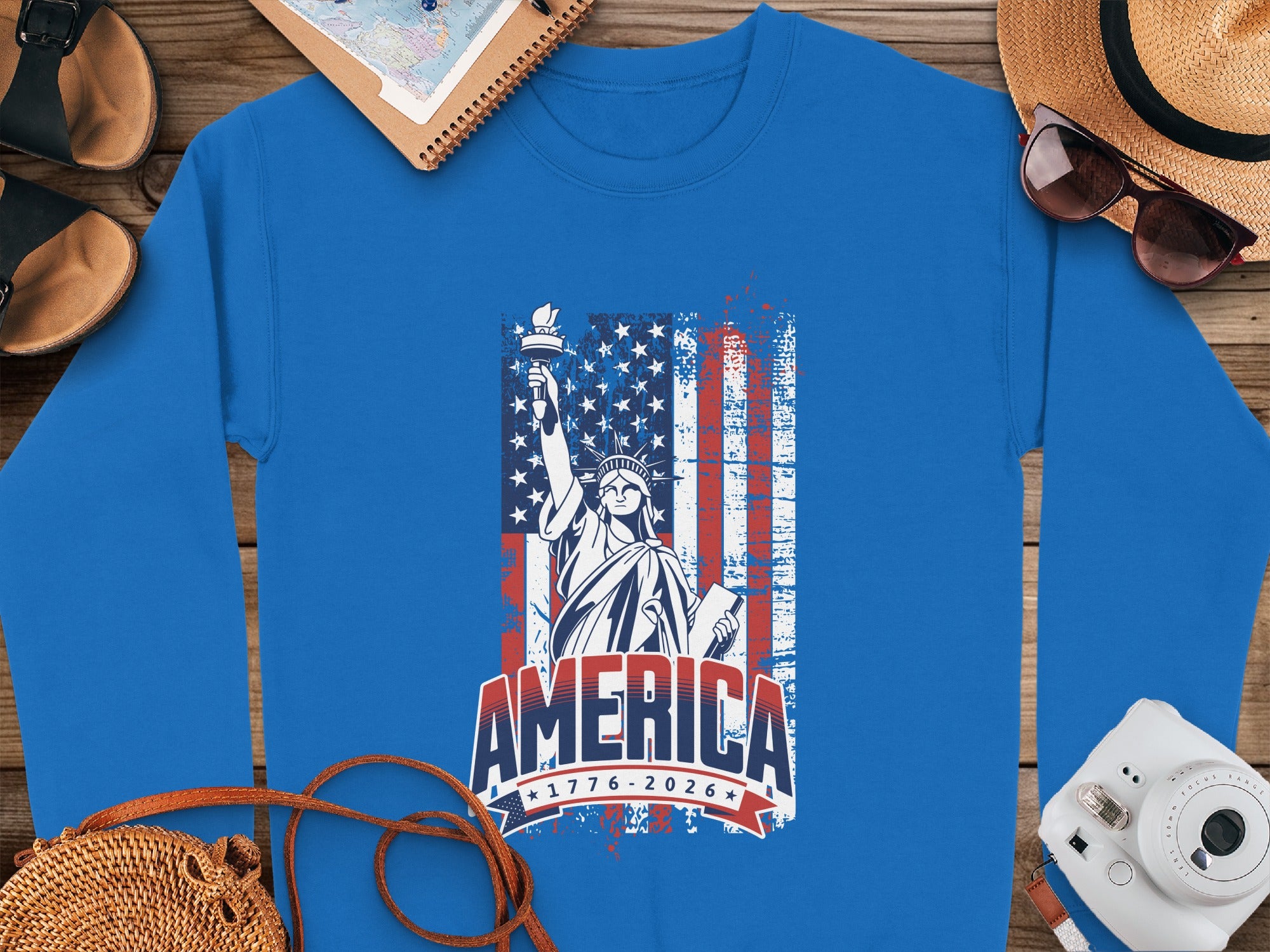 America 1776-2026 Statue of Liberty Patriotic Shirt