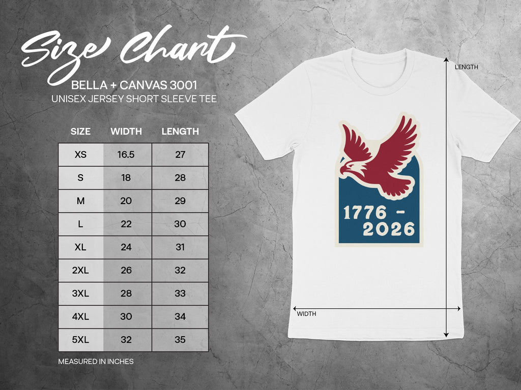 Eagle 1776 - 2026 Design Unisex Jersey Shirt